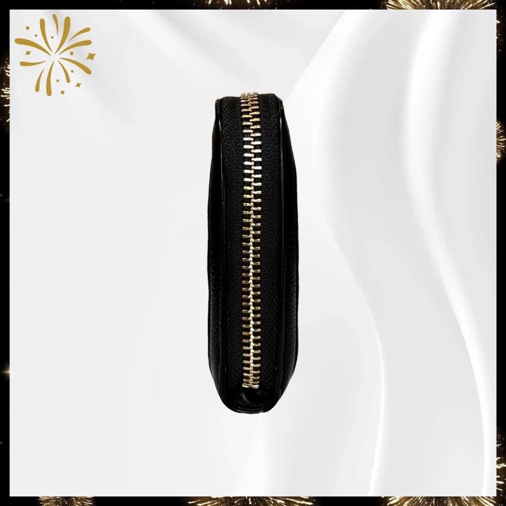 🆕 Victoria's Secret Black Quilted Zip Wallet Clutch - Picture 3 of 6